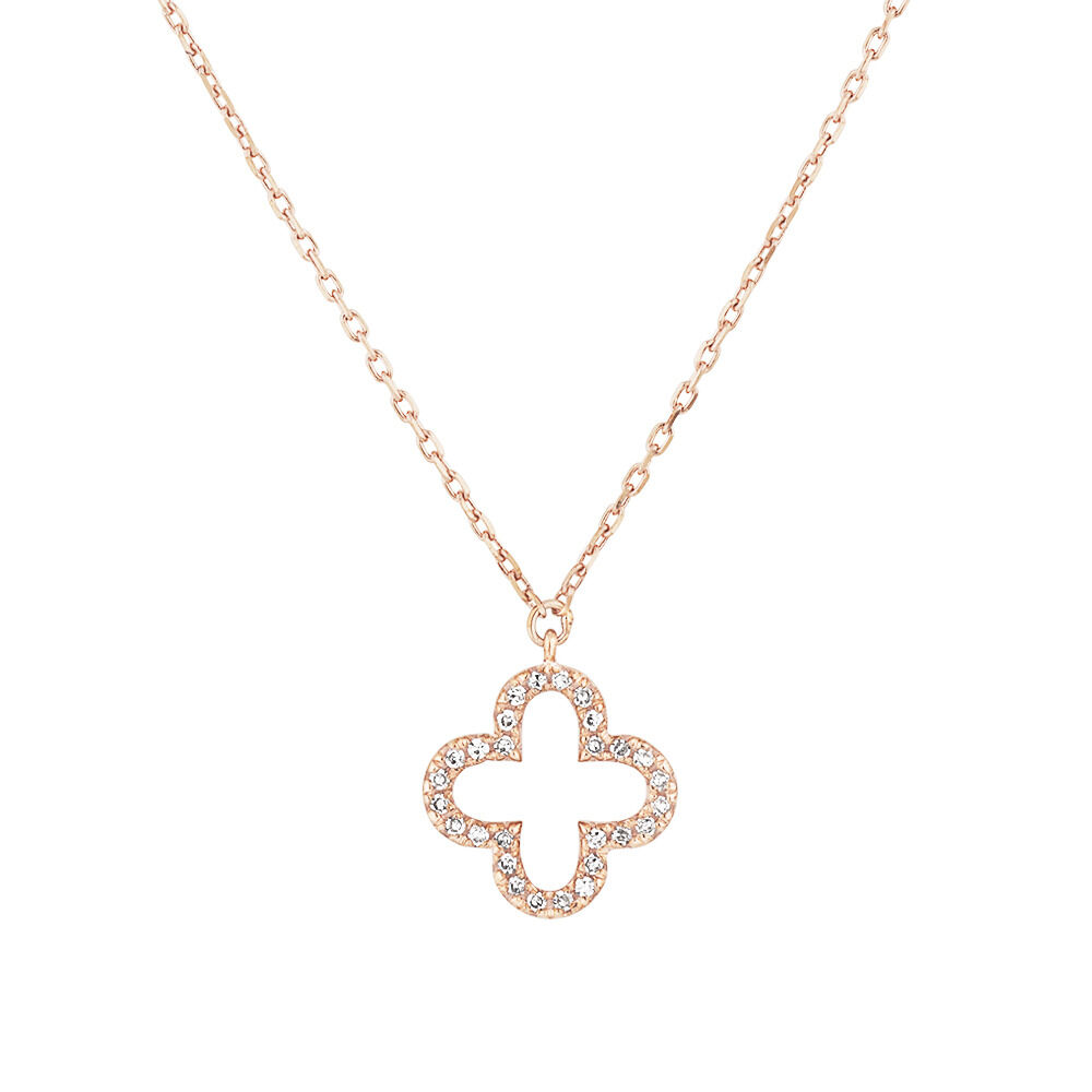Swarovski Rhodium-Plated Crystal Pavé Four-Leaf Clover Pendant Necklace -  Macy's | Silver necklaces, Necklace, Silver necklace