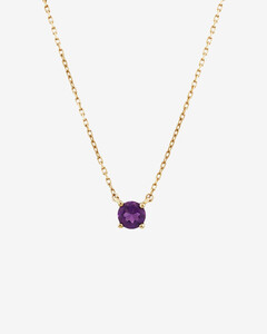 Necklace with Amethyst in 10kt Yellow Gold
