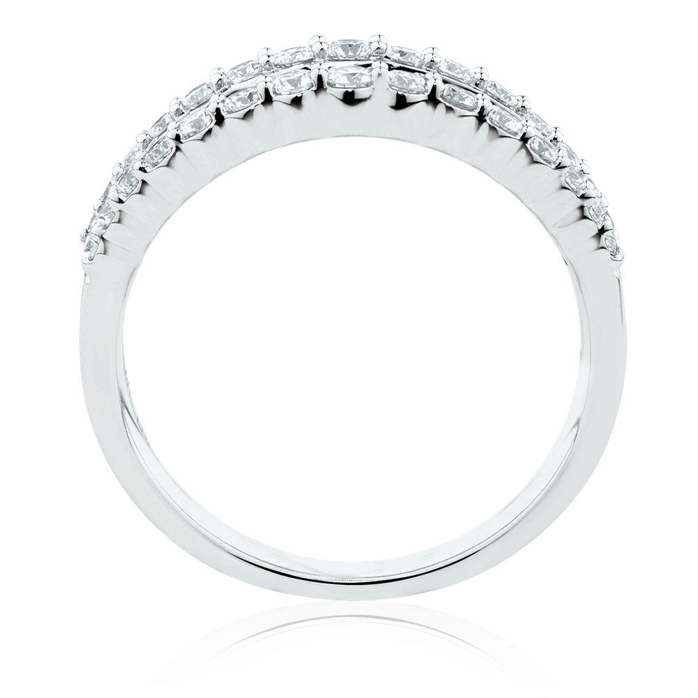 Ring with 1 Carat TW of Diamonds in 14kt White Gold