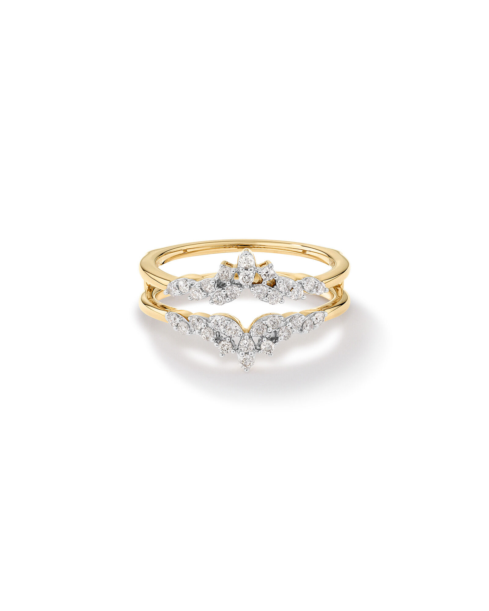 Solitaire enhancers yellow clearance gold