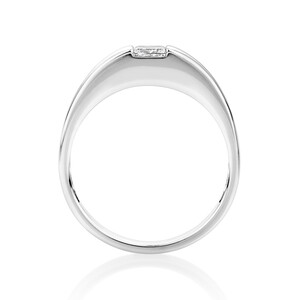 Laboratory-Created 0.50 Carat TW Diamond Men's Solitaire Ring in 14kt White Gold