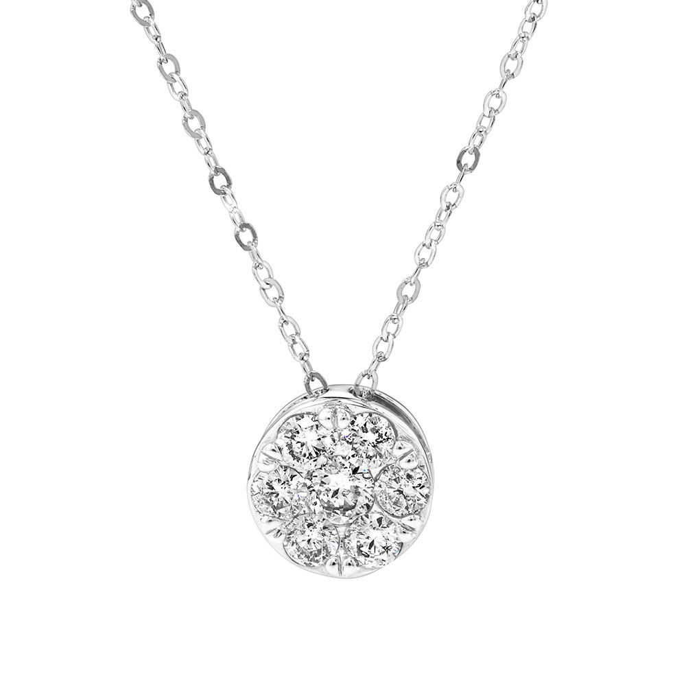 Pendant with 0.25 Carat TW Of Diamonds in 10kt White Gold