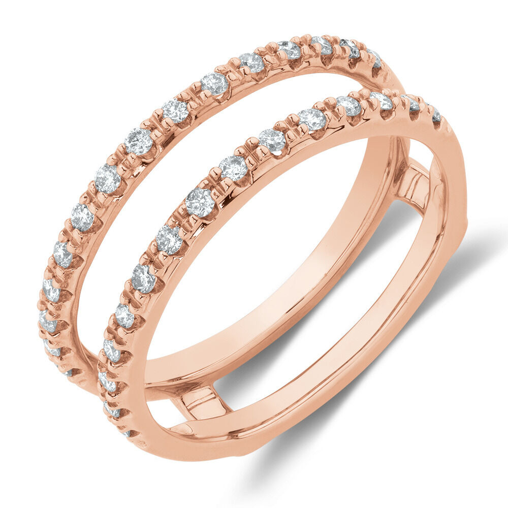 Rose gold diamond enhancer ring new arrivals