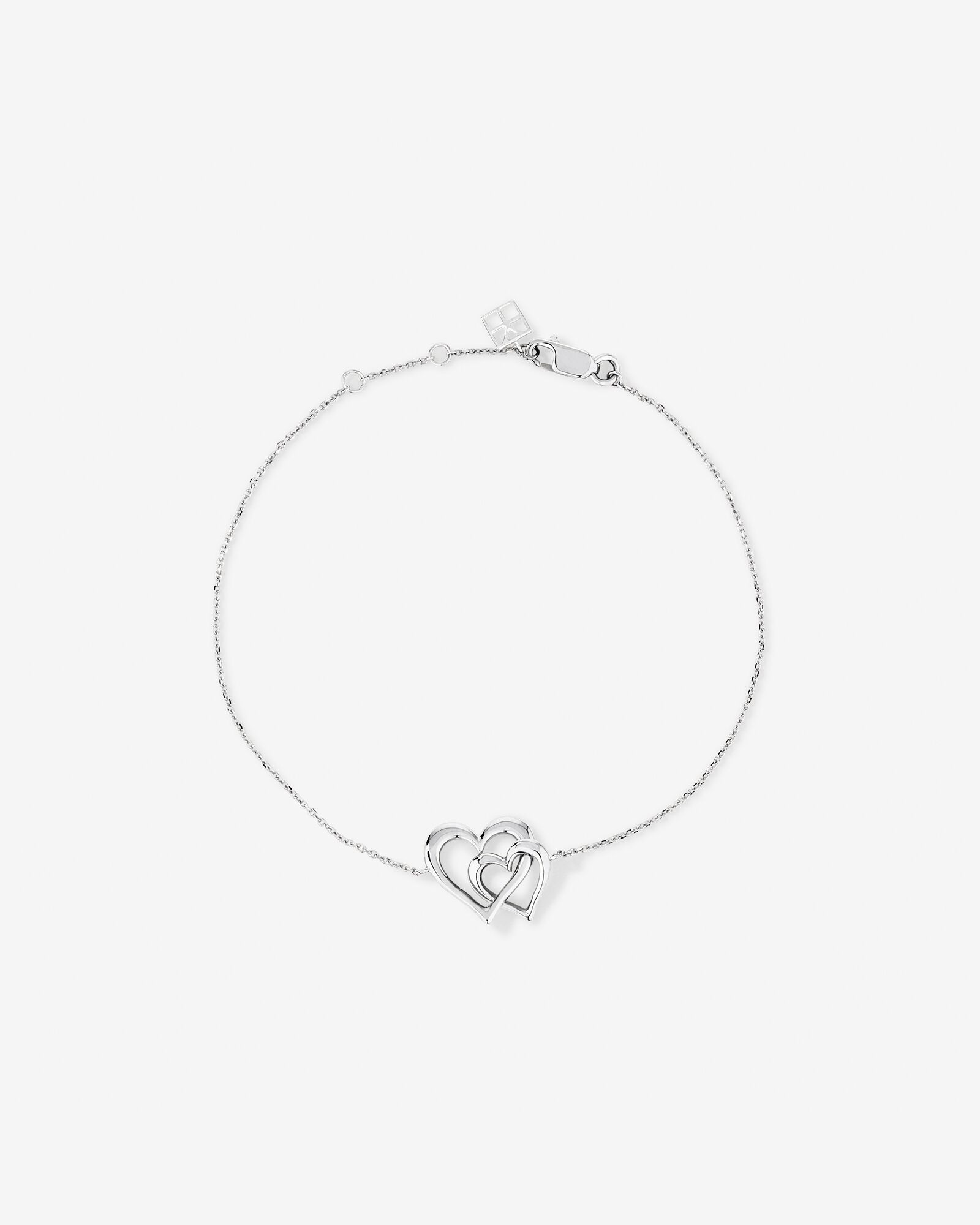 Open heart bracelet sales