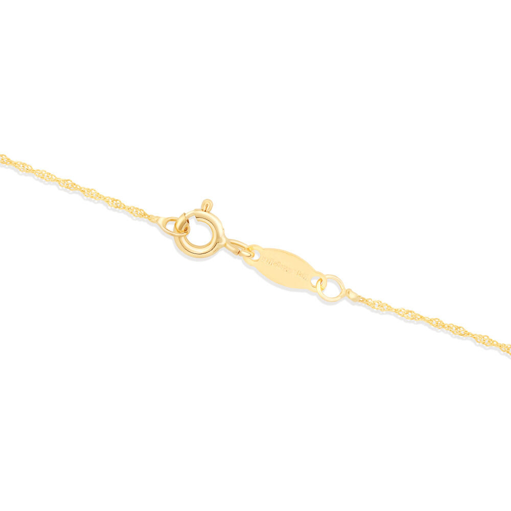 40cm (16") Solid Singapore Chain in 10kt Yellow Gold