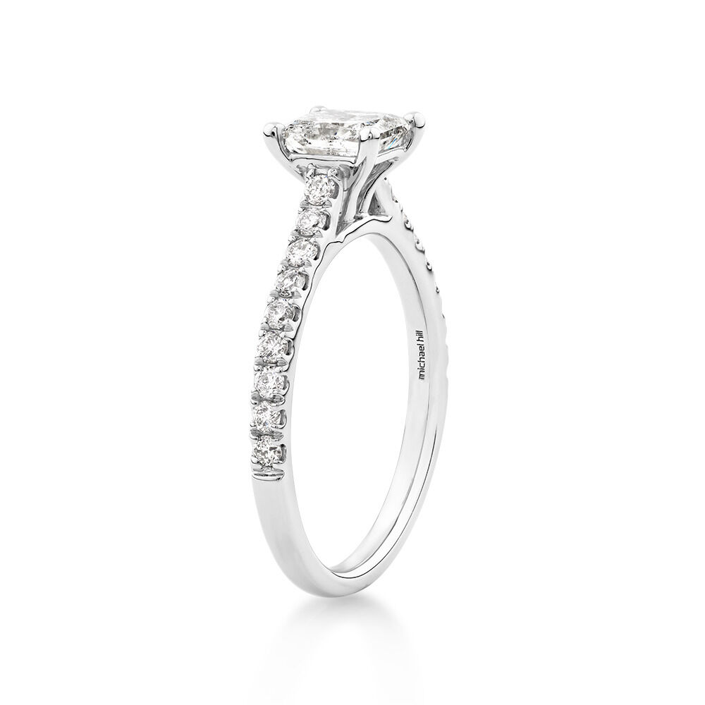 Engagement Ring with 1.25 Carat TW Diamonds in 14kt White Gold