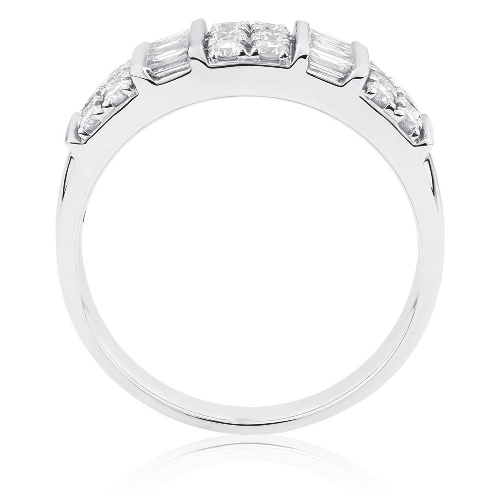 Ring with 3/4 Carat TW of Diamonds in 10kt White Gold