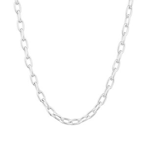 45cm 6.5mm-7mm Width Paperclip Chain in Sterling Silver