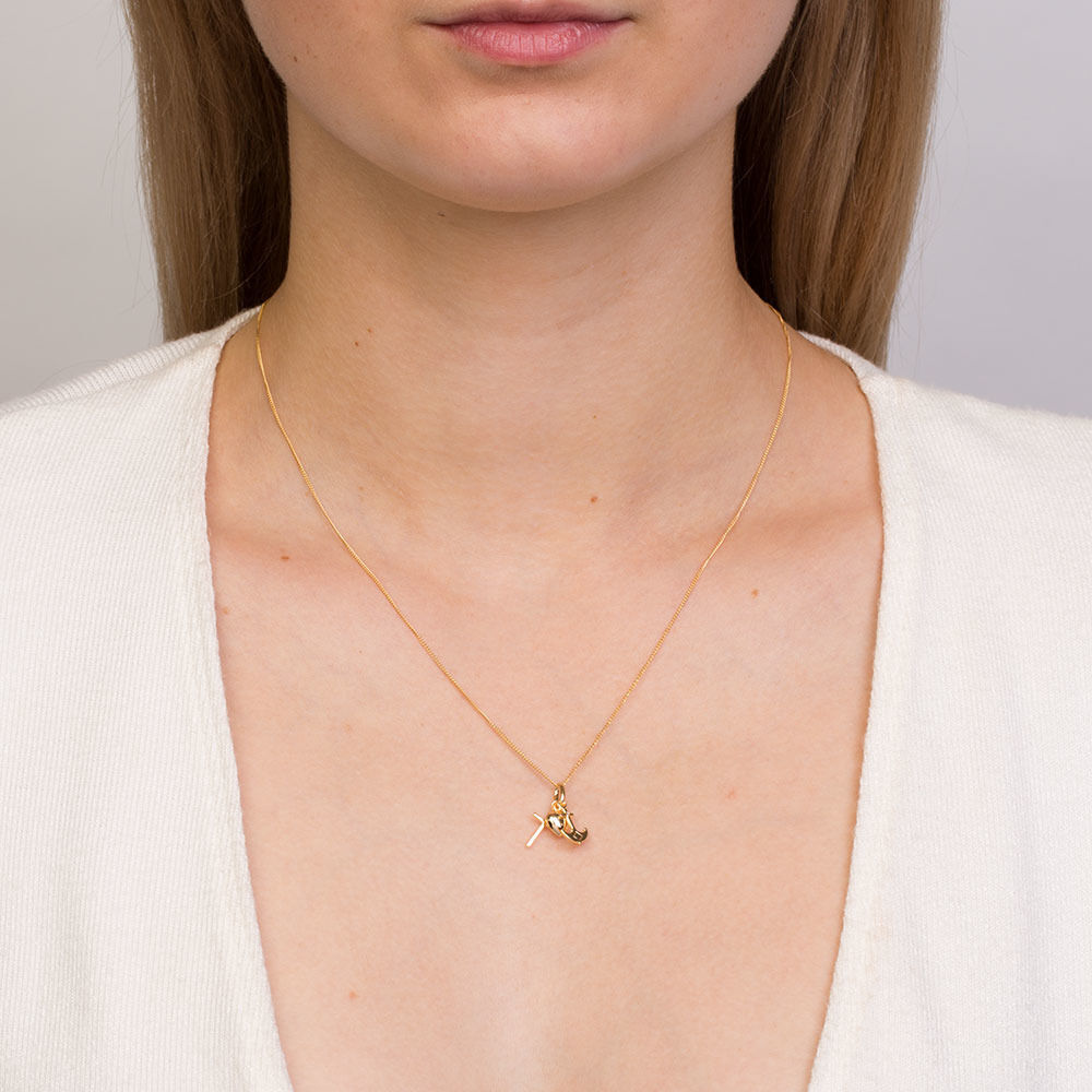 Faith & Hope Charity Pendant in 10kt Yellow Gold