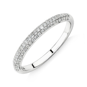 Wedding Ring with 0.25 Carat TW Diamonds in 14kt White Gold