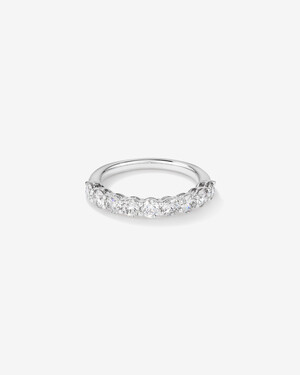 Ring with 1.30 Carat TW Laboratory Grown Diamonds in 14kt White Gold