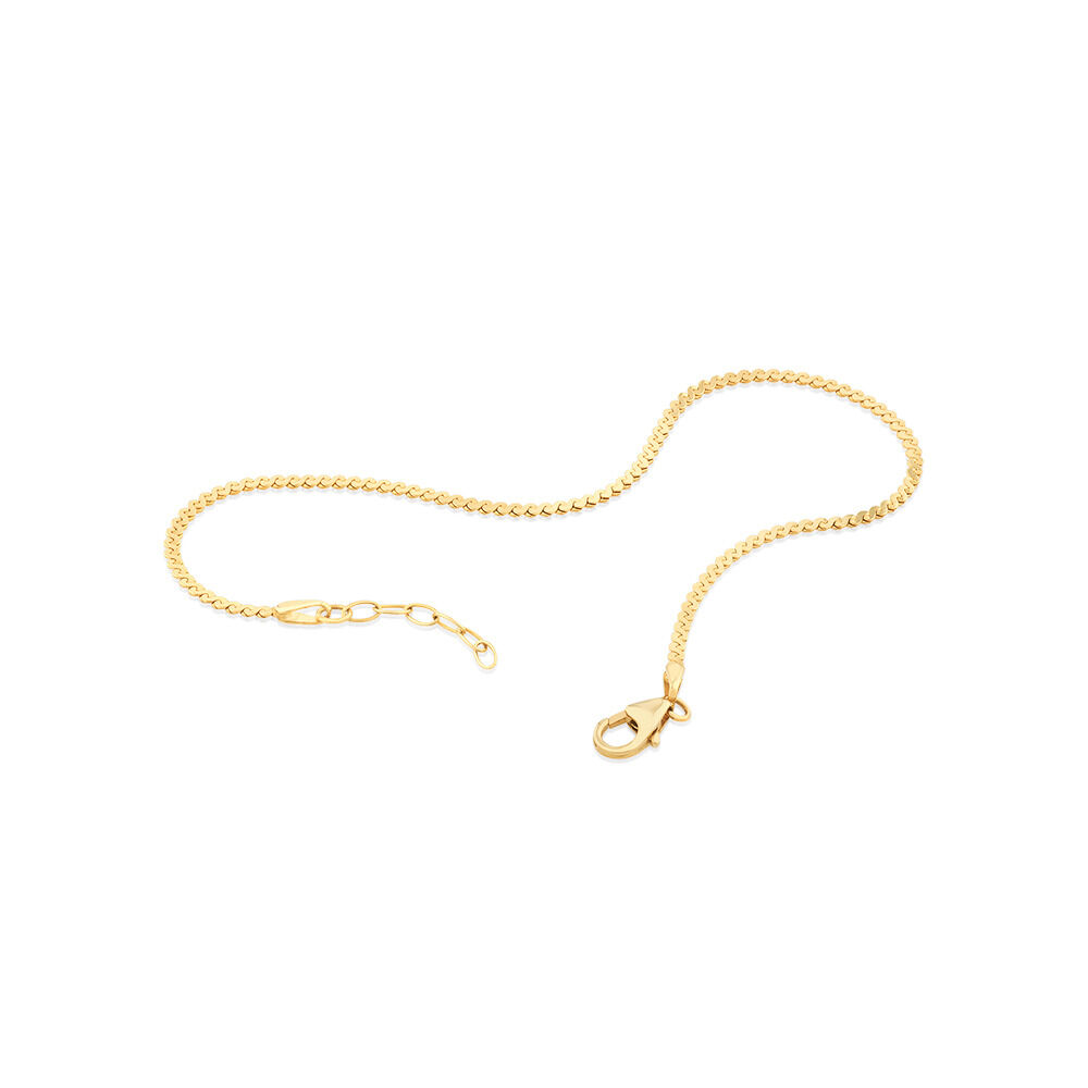 19cm (7.5") Serpentine Bracelet in 10kt Yellow Gold