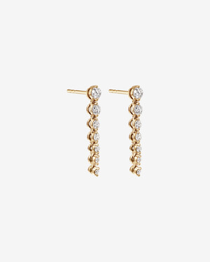 Drop Earrings with 0.50 Carat TW of Diamonds in 18kt Yellow Gold