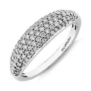 Pave Ring with 0.50 Carat TW of Diamonds in 10kt White Gold