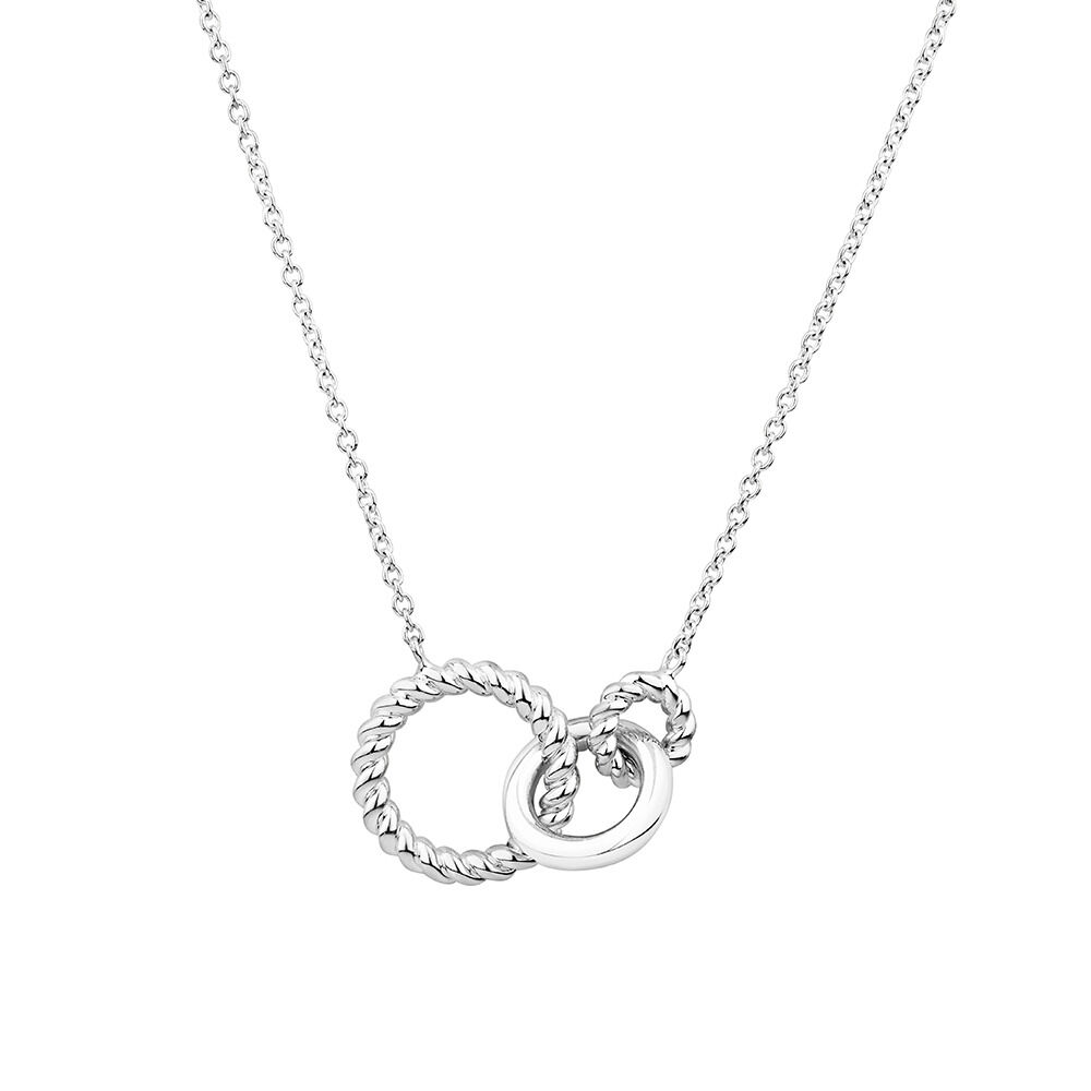 45cm (18") Triple Pendant Necklace in Sterling Silver