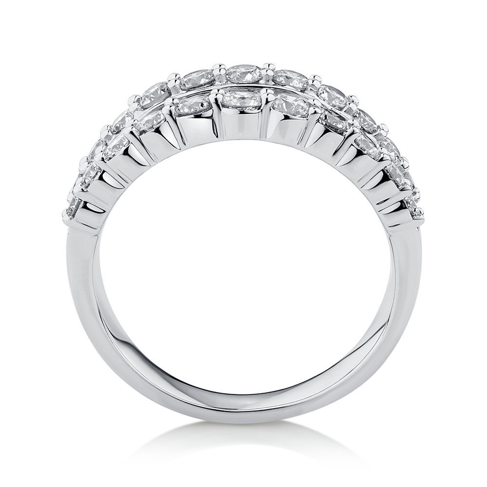 Ring with 2 Carat TW of Diamonds in 14kt White Gold