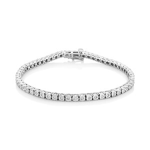 Tennis Bracelet with 0.50 Carat TW of Diamonds in Sterling Silver