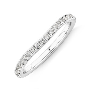 Sir Michael Hill Designer Wedding Band with 0.25 Carat TW of Diamonds in 18kt White Gold