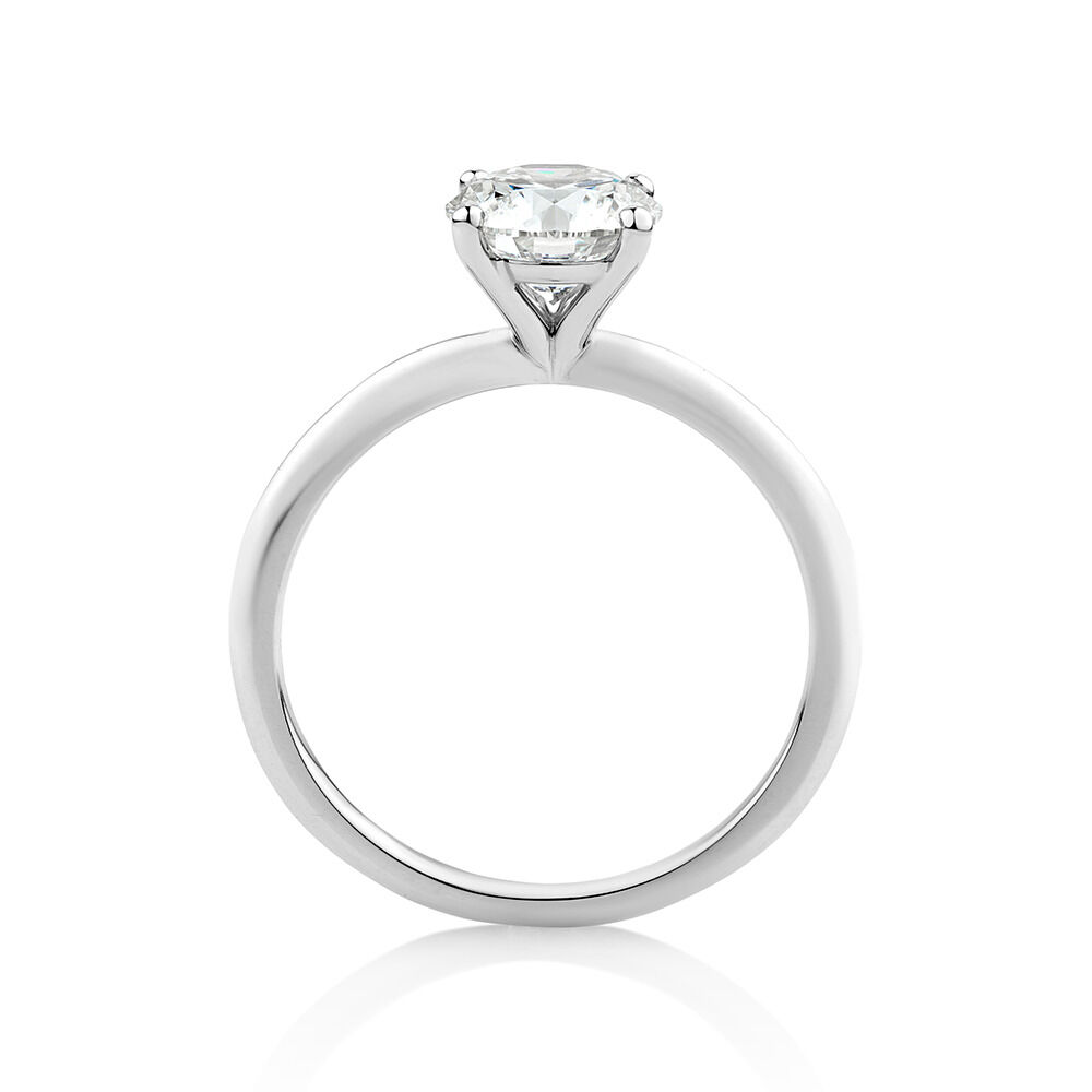 1.25 Carat Laboratory-Created Diamond Ring in 14kt White Gold