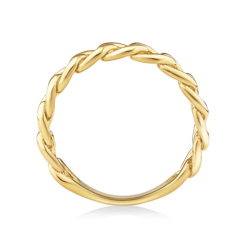 Link Ring in 10kt Yellow Gold