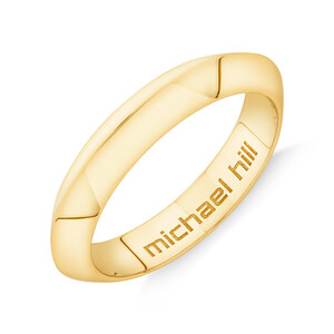 4mm Knife Edge Ring in 10kt Yellow Gold