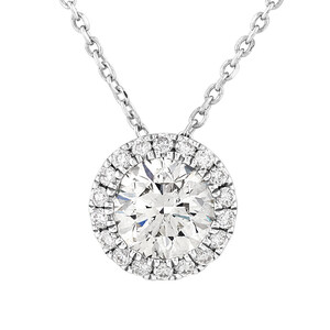 Sir Michael Hill Designer Fashion Pendant with 0.90 Carat TW Diamonds in 18kt White Gold