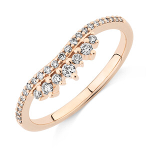 Evermore Wedding Band with 0.23 Carat TW of Diamonds in 10kt Rose Gold