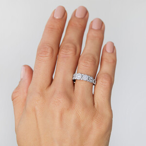 Bubble Ring with 1 Carat TW of Diamonds in 10kt White Gold