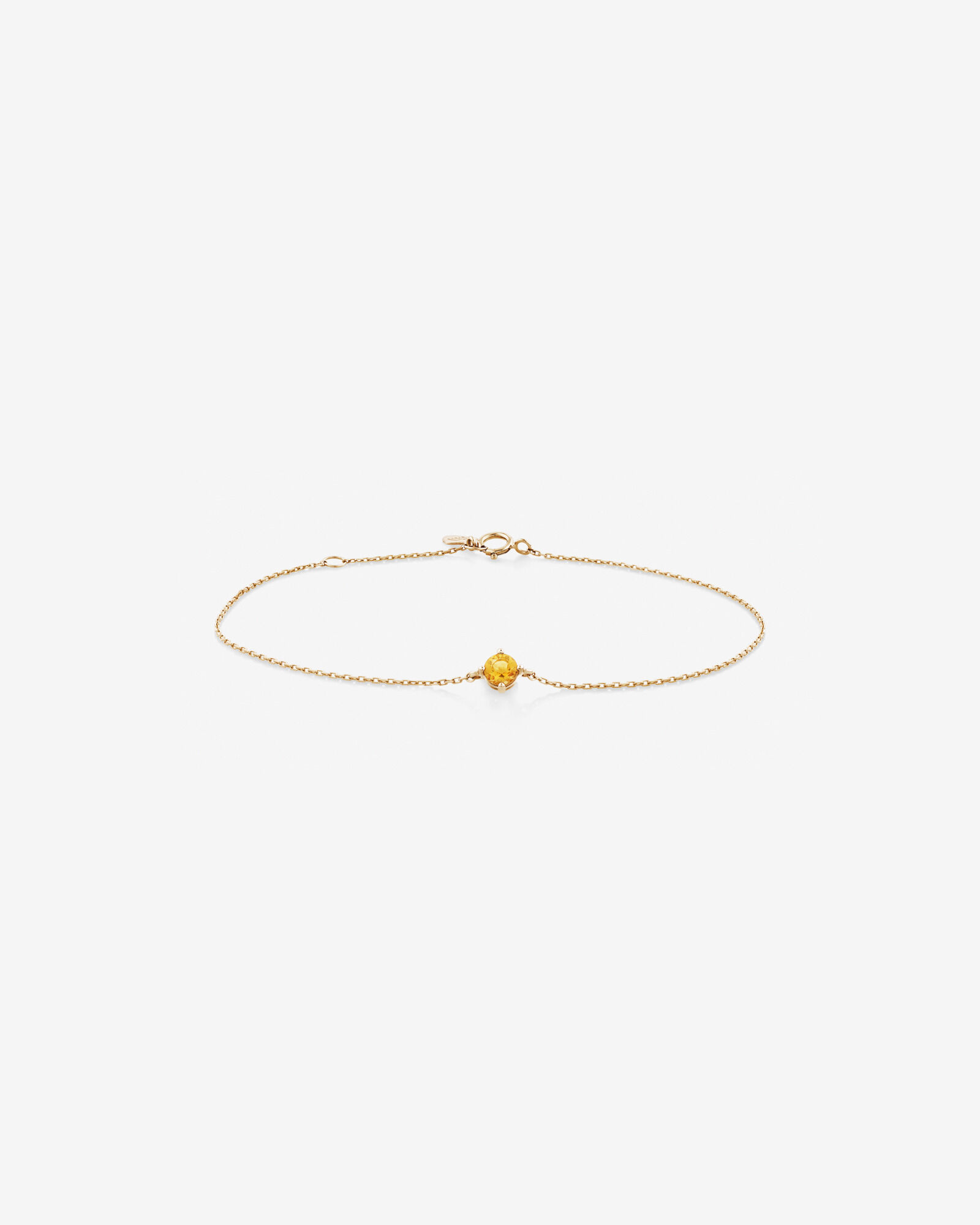 Gold citrine bracelet discount