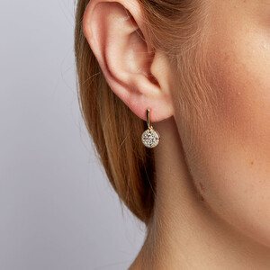 Drop Earrings with 1/4 Carat TW of Diamonds in 10kt Yellow Gold