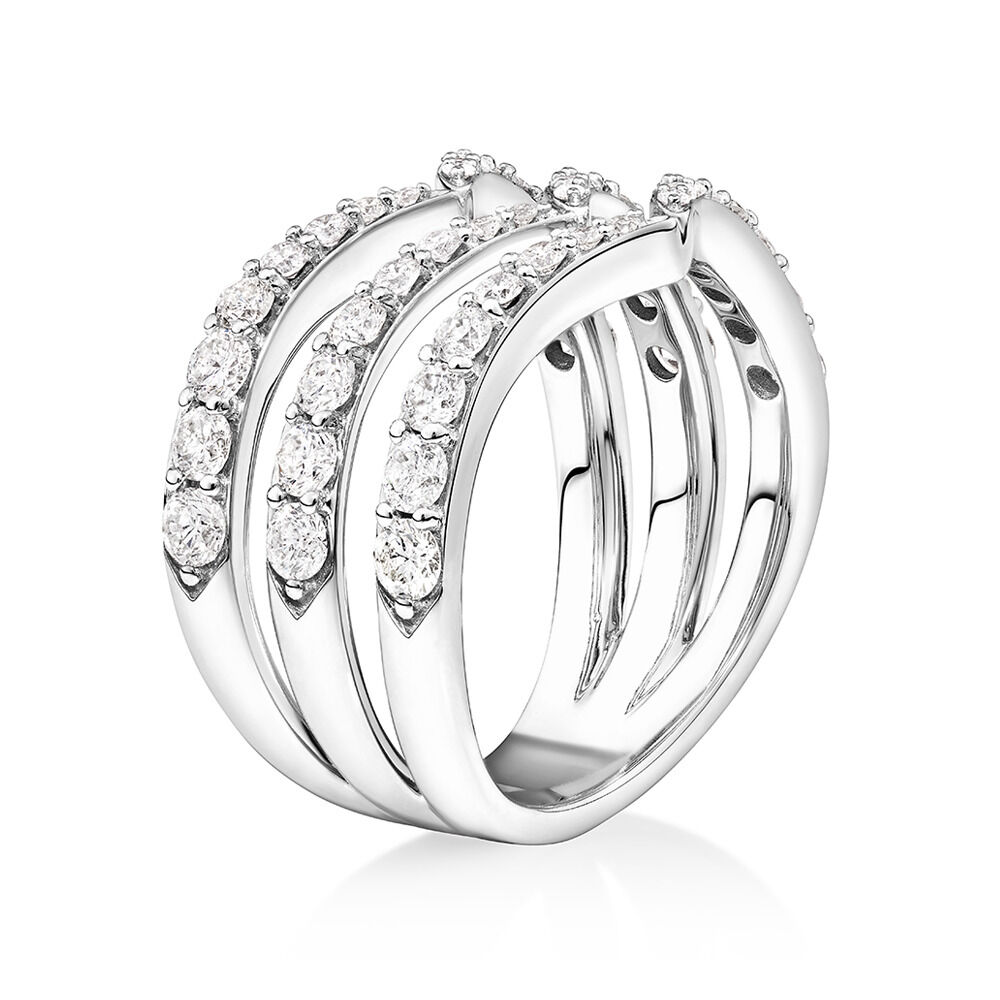 Deco Ring with 1.50 Carat TW of Diamonds in 10kt White Gold