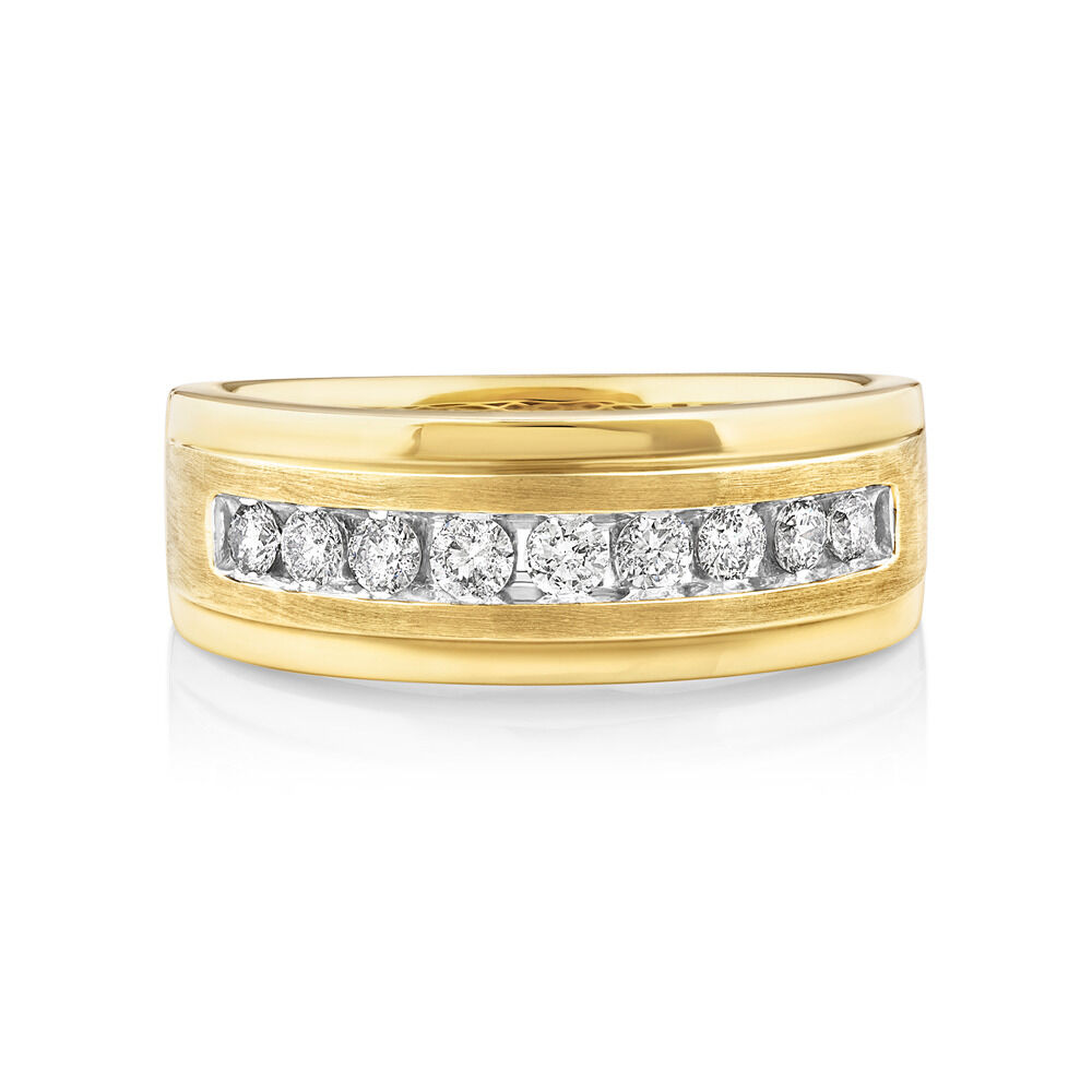 Men's Ring with 1/2 Carat TW of Diamonds in 10kt Yellow Gold