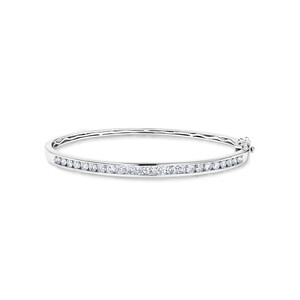 Bangle with 2 Carat TW Of Diamonds in 10kt White Gold