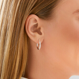 20mm Hoop Earrings in Sterling Silver
