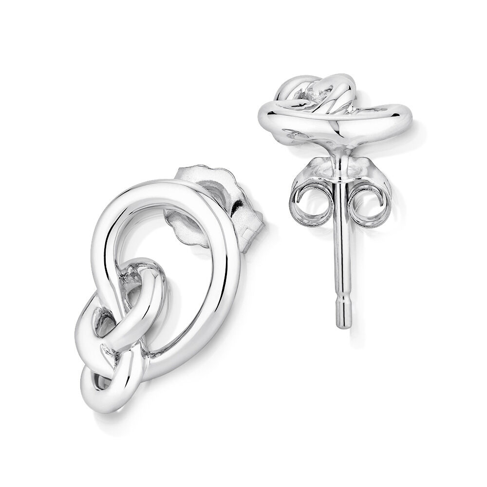 Knots Earrings in Sterling Silver
