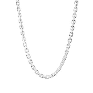 55cm (22") 7mm-7.5mm Width Tight Belcher Necklace in Sterling Silver
