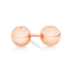 5mm Ball Stud Earrings in 10kt Rose Gold