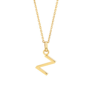 Z Initial Pendant in 10kt Yellow Gold