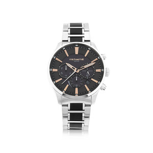 Solar Powered Men's Watch with Black Tone in Stainless Steel
