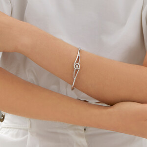 Everlight Bangle with 0.15 Carat TW of Diamonds in Sterling Silver