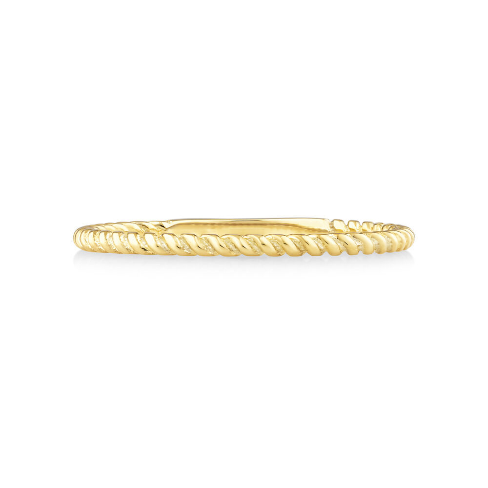 Twisted Band Ring in 10kt Yellow Gold