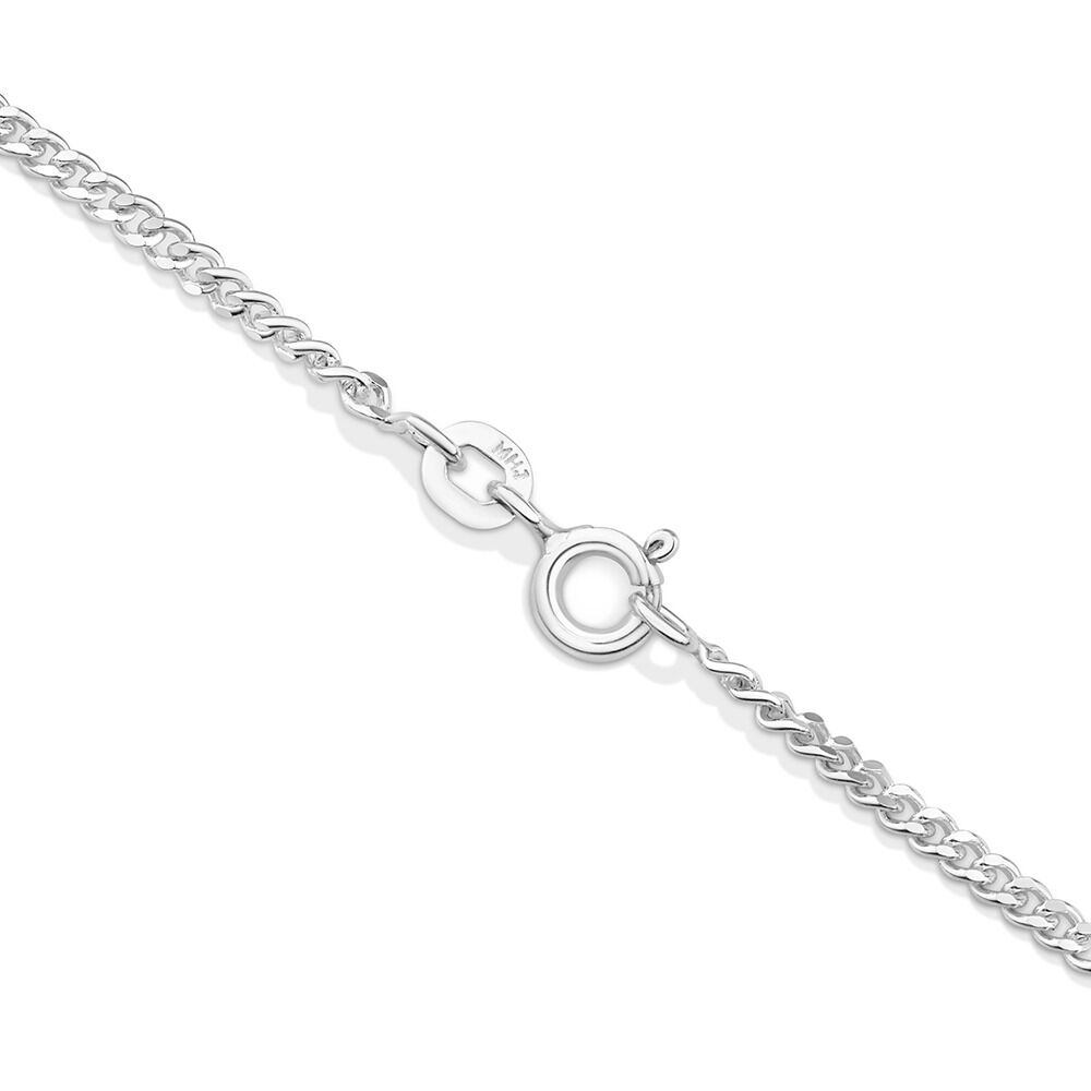 55cm (22") 1.5mm-2mm Width Curb Chain in Sterling Silver