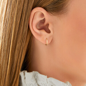 Mini Hoop Earrings in 10kt Yellow Gold