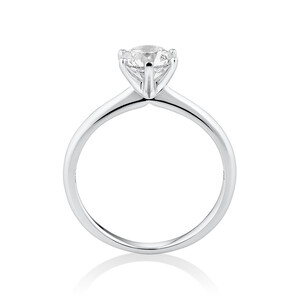 Michael Hill Solitaire Engagement Ring with a 1 Carat TW Diamond with the De Beers Code of Origin in Platinum