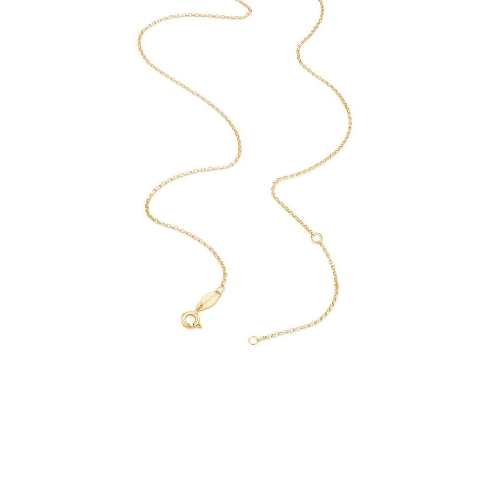 45cm (18") 1mm-1.5mm Width Solid Belcher Chain in 10kt Yellow Gold