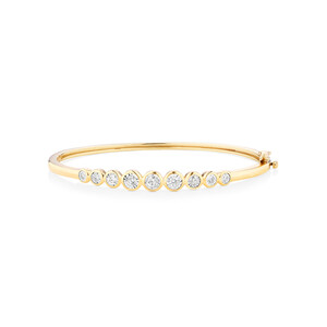Bangle with 0.50 Carat TW of Diamonds in 10kt Yellow Gold