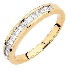 Wedding Band with 1/2 Carat TW of Diamonds in 18kt Yellow Gold