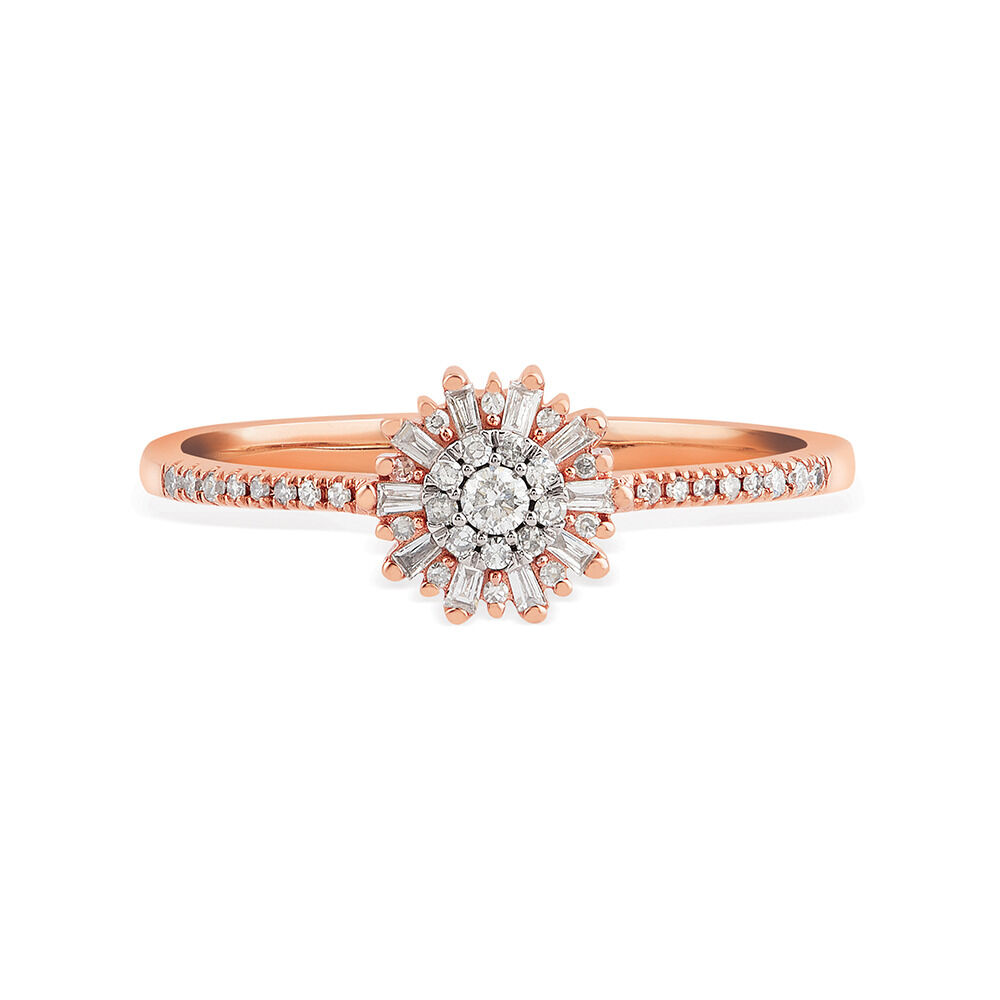 Promise Ring with 0.15 Carat TW of Diamonds in 10kt Rose Gold