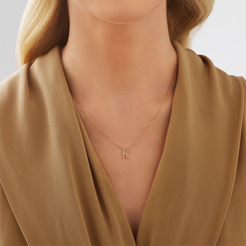 Infinity Necklace with Diamonds in 10kt Yellow Gold
