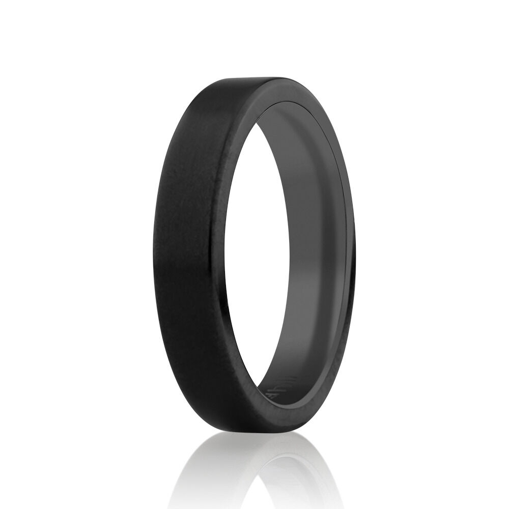 Bague en titane noir